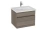 VitrA S20 Square 60cm 1 Drawer Wall Hung Basin Unit - Cordoba
