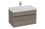 VitrA S20 Square 80cm 1 Drawer Wall Hung Basin Unit - Cordoba
