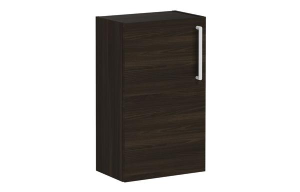 VitrA Root Flat 40cm 1 Door Slim Lower/Base Unit (LH Hinge) - Walnut