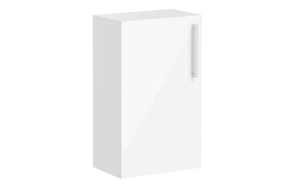 VitrA Root Flat 40cm 1 Door Slim Lower/Base Unit (LH Hinge) - High Gloss White