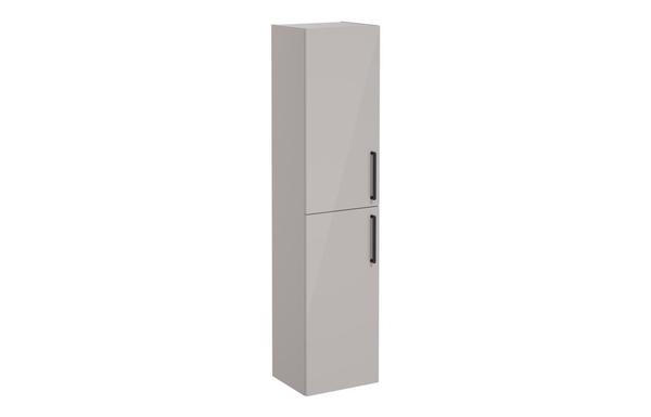 VitrA Root Flat 40cm 2 Door Tall Unit (LH Hinge) - Bright Sahara Beige
