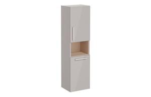 VitrA Root Flat 40cm 2 Door Semi-Tall Unit w/Laundry Basket (RH Hinge) - Bright Sahara Beige