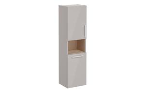 VitrA Root Flat 40cm 2 Door Semi-Tall Unit w/Laundry Basket (LH Hinge) - Bright Sahara Beige