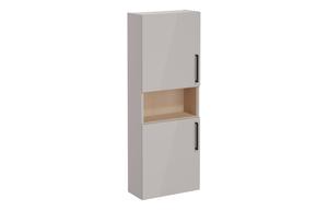 VitrA Root Flat 55cm 2 Door Semi-Tall Unit (LH Hinge) - Bright Sahara Beige
