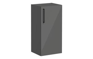 VitrA Root Flat 40cm 1 Door Lower/Base Unit (RH Hinge) - Anthracite High Gloss
