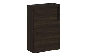 VitrA Root Flat 55cm 1 Door Slim Lower/Base Unit (LH Hinge) - Walnut