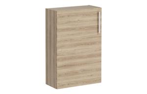 VitrA Root Flat 55cm 1 Door Slim Lower/Base Unit (LH Hinge) - Natural Oak