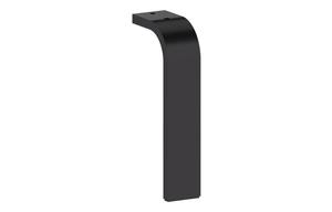 VitrA Root Flat Leg Set for 2/4 Drawer Units - Matt Black