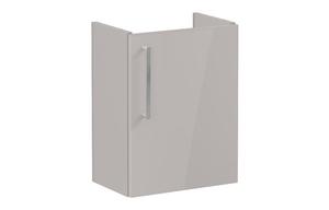 VitrA Root Flat 40cm 1 Door Wall Hung Slim Washbasin Unit (RH Hinge) - Bright Sahara Beige