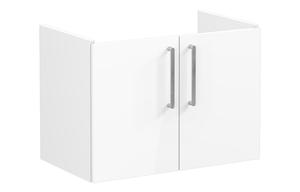 VitrA Root Flat 80cm 2 Door Wall Hung Washbasin Unit - High Gloss White