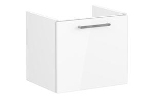 VitrA Root Flat 60cm 1 Drawer Washbasin Unit - High Gloss White