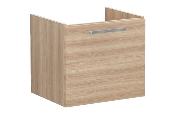VitrA Root Flat 60cm 1 Drawer Washbasin Unit - Natural Oak
