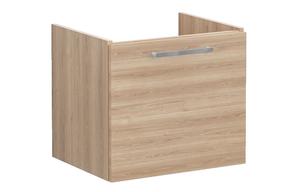 VitrA Root Flat 60cm 1 Drawer Washbasin Unit - Natural Oak
