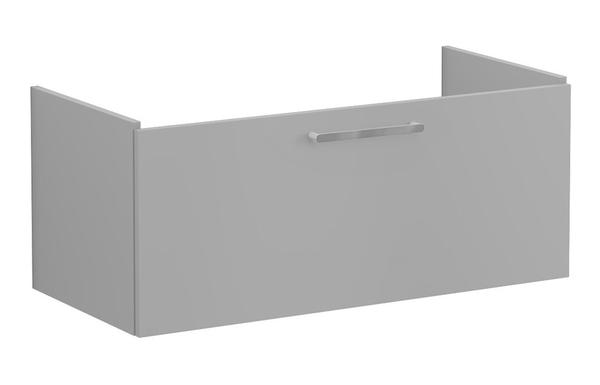 VitrA Root Flat 100cm 1 Drawer Washbasin Unit - Matt Rock Grey