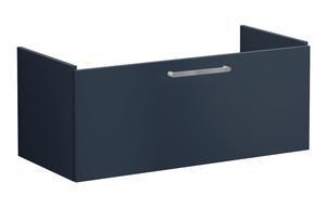 VitrA Root Flat 100cm 1 Drawer Washbasin Unit - Matt Dark Blue
