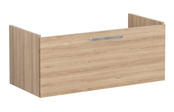 VitrA Root Flat 100cm 1 Drawer Washbasin Unit - Natural Oak