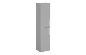 VitrA Root Flat 40cm 2 Door Tall Unit (LH Hinge) - Matt Rock Grey