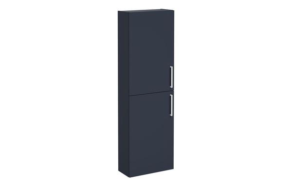 VitrA Root Flat 55cm 2 Door Slim Tall Unit (LH Hinge) - Matt Dark Blue