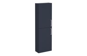 VitrA Root Flat 55cm 2 Door Slim Tall Unit (LH Hinge) - Matt Dark Blue