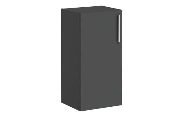 VitrA Root Flat 40cm 1 Door Lower/Base Unit (LH Hinge) - Matt Storm Grey