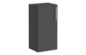 VitrA Root Flat 40cm 1 Door Lower/Base Unit (LH Hinge) - Matt Storm Grey
