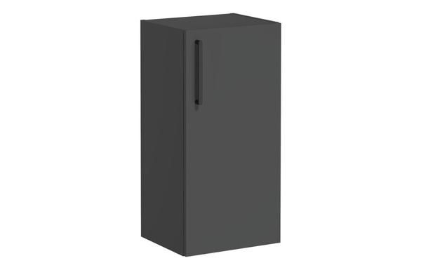 VitrA Root Flat 40cm 1 Door Lower/Base Unit (RH Hinge) - Matt Storm Grey