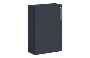VitrA Root Flat 55cm 1 Door Slim Lower/Base Unit (LH Hinge) - Matt Dark Blue