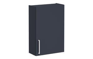 VitrA Root Flat 60cm 1 Door Upper/Wall Unit (RH Hinge) - Matt Dark Blue