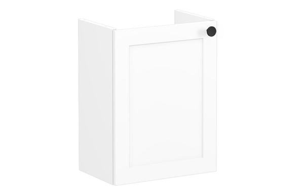 VitrA Root Classic 40cm 1 Door Wall Hung Slim Washbasin Unit (LH Hinge) - Matt White