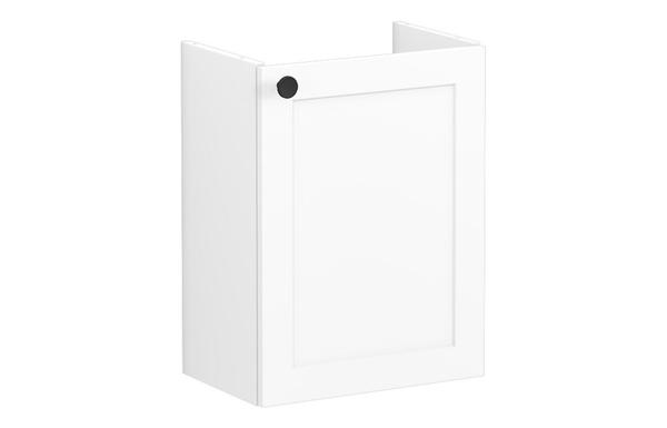 VitrA Root Classic 40cm 1 Door Wall Hung Slim Washbasin Unit (RH Hinge) - Matt White