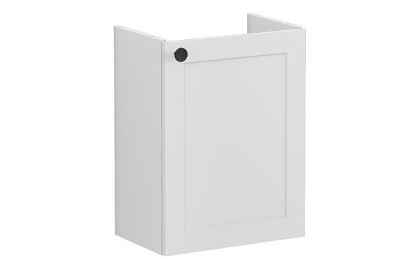 VitrA Root Classic 40cm 1 Door Wall Hung Slim Washbasin Unit (RH Hinge) - Matt Light Grey