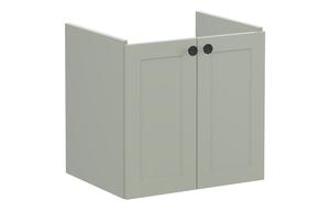 VitrA Root Classic 60cm 2 Door Wall Hung Washbasin Unit - Matt Retro Green