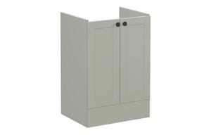 VitrA Root Classic 60cm 2 Door Floor Standing Washbasin Unit - Matt Retro Green