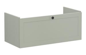 VitrA Root Classic 100cm 1 Drawer Slim Washbasin Unit - Matt Retro Green