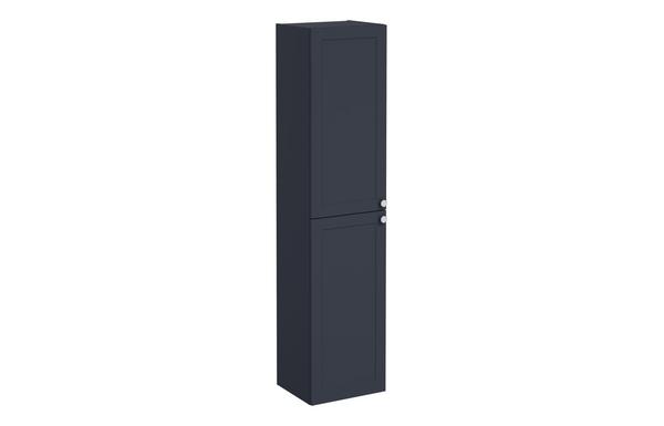 VitrA Root Classic 40cm 2 Door Tall Unit (LH Hinge) - Matt Dark Blue