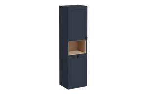 VitrA Root Classic 40cm 2 Door Semi-Tall Unit w/Laundry Basket (LH Hinge) - Matt Dark Blue