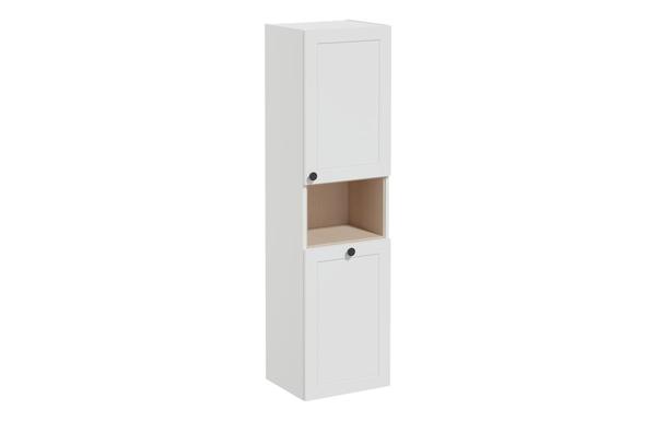 VitrA Root Classic 40cm 2 Door Semi-Tall Unit w/Laundry Basket (RH Hinge) - Matt Light Grey