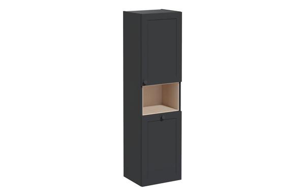 VitrA Root Classic 40cm 2 Door Semi-Tall Unit w/Laundry Basket (RH Hinge) - Matt Graphite
