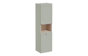 VitrA Root Classic 40cm 2 Door Semi-Tall Unit w/Laundry Basket (RH Hinge) - Matt Retro Green