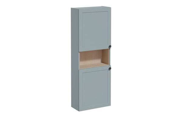 VitrA Root Classic 55cm 2 Door Semi-Tall Unit (LH Hinge) - Matt Fjord Green