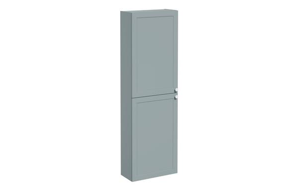 VitrA Root Classic 55cm 2 Door Slim Tall Unit (LH Hinge) - Matt Fjord Green