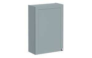 VitrA Root Classic 60cm 1 Door Upper/Wall Unit (LH Hinge) - Matt Fjord Green
