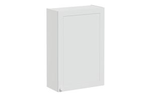 VitrA Root Classic 60cm 1 Door Upper/Wall Unit (RH Hinge) - Matt Light Grey