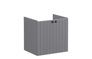 VitrA Root Groove 60cm 2 Door Wall Hung Washbasin Unit - Matt Grey