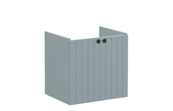 VitrA Root Groove 60cm 2 Door Wall Hung Washbasin Unit - Matt Fjord Green