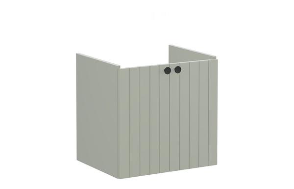 VitrA Root Groove 60cm 2 Door Wall Hung Washbasin Unit - Matt Retro Green