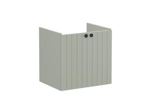 VitrA Root Groove 60cm 2 Door Wall Hung Washbasin Unit - Matt Retro Green