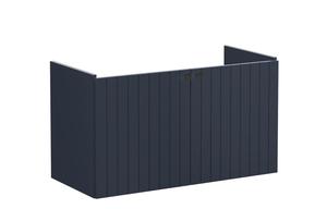 VitrA Root Groove 100cm 2 Door Washbasin Unit - Matt Dark Blue