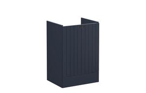 VitrA Root Groove 60cm 2 Door Floor Standing Washbasin Unit - Matt Dark Blue