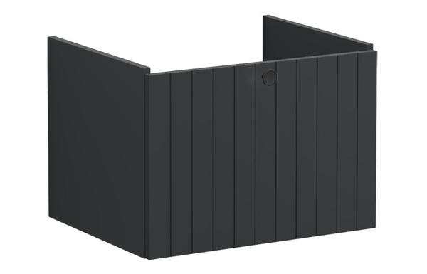 VitrA Root Groove 60cm 1 Drawer Washbasin Unit - Matt Graphite